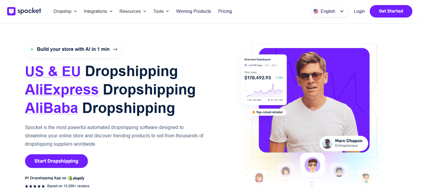 Spocket (EU/US Product Marketplace)